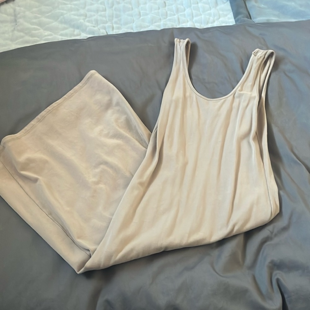 Maxi nude colour dress size small